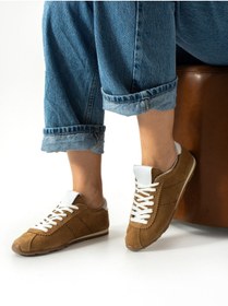 Resim ALEMDAR AYAKKABI FULGOR Vizon Hakiki Deri Kadın Sneakers 