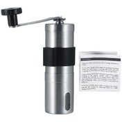 Resim Manuel Paslanmaz Çelik Kahve Çekirdekleri Öğütücü Taşınabilir Otlar Biber Baharat Değirmeni Taşlama Aracı 