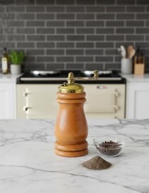 Resim Fantom El Yapımı Ahşap Karabiber Değirmeni Öğütücü (5cmx13cm) 