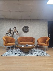 Resim ZAFİR TEDDY Takım Beyaz Boyalı Sivriltme Ayak Çay Seti Koltuk - Berjer , Balkon, Salon, Ofis 