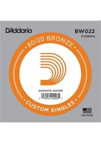 Resim D'addario Bw022 Bronze Akustik Gitar Tek Tel 3 No 