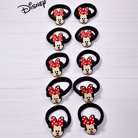 Resim 10 adet Mickey Mouse Kumaş Saç Bağcıkları - Kırmızı Bağcıklı Sevimli Karikatür Karakter Başlıkları, Yumuşak ve Esnek, Seyahat, Partiler ve Okul Aksesuarları için İdeal, Seyahat Aksesuarları | Oyuncak Tasarımı | Yumuşak Dokulu 