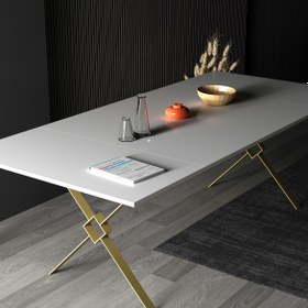 Resim Aksalan Yemek & Toplantı Masası - Siyah 