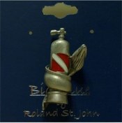 Resim Bıg Blue Takı Rozet Kurşun Tüpe Sarılı Müren Dalış Bayraklı Sarı 