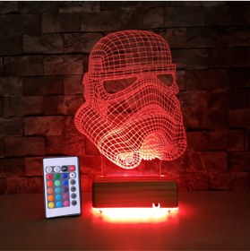 Resim Vipyol Doğumgünü Hediyesi Star Wars Askeri 3d Led Lamba Masa Lambası 