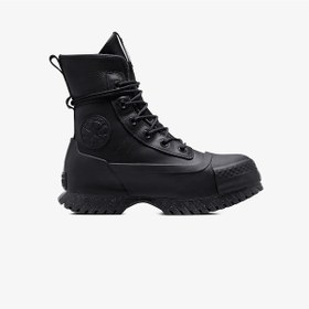 Resim Converse Chuck Taylor All Star Lugged 2.0 Cc Unisex Siyah Deri Platform Sneaker Düz A11162c Siyah 