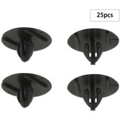 Resim Lasonstiges 25 Adet Oto Plastik Sabit Klipler Siyah Kaput Yalıtım Kolları Toyota 90467-09050 Araba Aksesuarları Parçaları Siyah Klipler Için Fit 