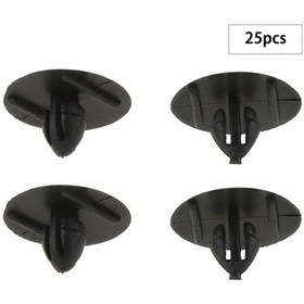 Resim Lasonstiges 25 Adet Oto Plastik Sabit Klipler Siyah Kaput Yalıtım Kolları Toyota 90467-09050 Araba Aksesuarları Parçaları Siyah Klipler Için Fit 