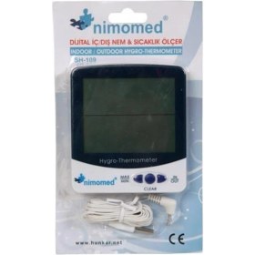 Resim Nimomed Nimo Dijital Iç / Dış Nem & Sıcaklık Ölçer SH-109 