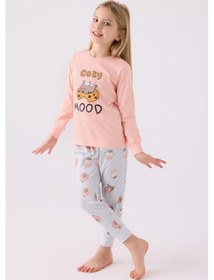 Resim Rolypoly Kız Çocuk Uzun Kol Pijama Takım A.somon-1723 SOMON 