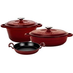 Resim Lava Döküm Bordo Serisi 5 Parça Set 