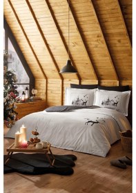 Resim Özdilek Rf Çift Kişilik Nevresim Takımı Naturaleza Gri Özel Gri 