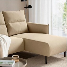 Resim IKEA Gri Lüks Kanepe - Uzanma Koltuklu 3'lü Kanepe 