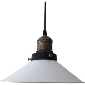 Resim Rıolıght Beyaz Içi Beyaz Metal Sarkıt Çap: 23Cm 