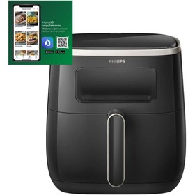 Resim Philips Ultra Premium Philips Airfryer, 5.6l Kapasiteli Hazne, Siyah, 2 Yıl Garantilidir 
