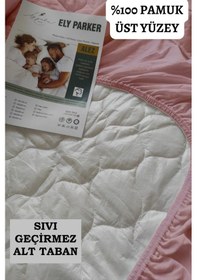 Resim Mona Verde Alez Takımı Sıvı Geçirmez 3 Parça %100 Pamuk Kapitoneli MNVAKAPFIT00 Pembe 