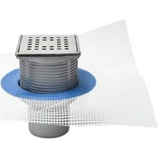 Resim Sukar Line-10 10X10 Cm Çelik Çerçeveli Süzgeç Q50 Alt Çıkış 