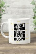 Resim Öz Kupa Avukat Hanım Adalet Meslek Kupa Bardak 