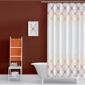 Resim Banyo Perdesi 1 x 180 x 200 Tek Kanat Duş Perdesi Halkalı Duşakabin Perdesi 4644 