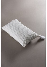 Resim Koza Home Dolce Ekru Şönil Saç Örgü Yastık 35x55 5041 