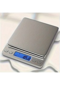 Resim Fastbuy Dream011 Simli Gri 0-1g Mutfak Terazi - Yüksek Hassasiyetli Elektronik Tartı Gri 