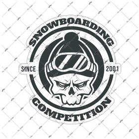 Resim Bay Etiket Hbg25 Snowboard Sticker 