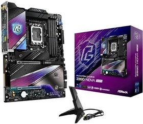 Resim ASRock Z890 NOVA RGB ATX Anakart, Intel Socket LGA1851, DDR5, 5x M.2 SSD, 4K HDMI, RGB WiFi 7 