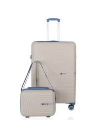Resim Mçs Polipropilen 2li Valiz Seti Büyük & Makyaj V374 S24sy1000076-set 11149 Kemik/sky Blue 