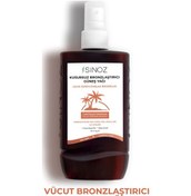 Resim Sinoz Kusursuz Bronzlaştırıcı Hindistan Cevizi Kakao Havuç Yağı İçeren Güneş Yağı Spreyi 200 ML 