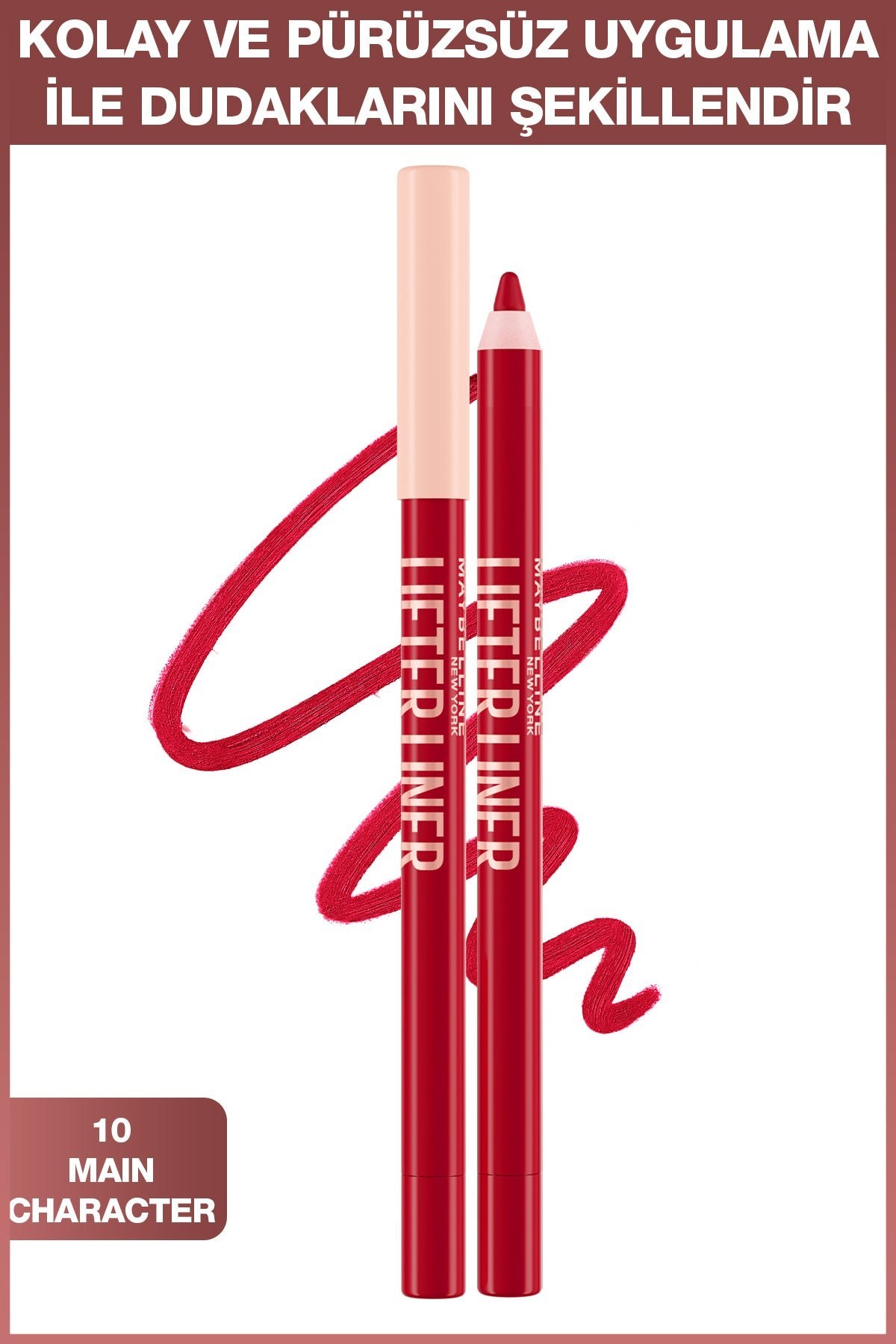 Maybelline New York Lifter Liner Dudak Kalemi 10 Main Character Fiyatı ve Özelliklerı - Badem
