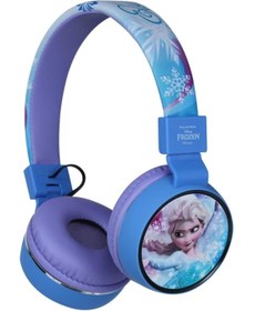 Resim Disney Frozen Karlar Ülkesi Bluetooth Kulaklık Mikrofonlu Kablosuz Anna Elsa Çocuk Kulaklığı Lisanslı DY-1006-FR 