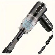 Resim Gaojunshop01 Siyah 12v Araç Süpürgesi 3.6kpa Güçlü Emiş 65db Sessiz 3.38-6.76oz Kapasite Çift Güç Kaynağı Fırça 