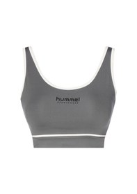 Resim Hummel Rosita Kadın Gri Bisiklet Yaka Sporcu Sütyeni Gri 