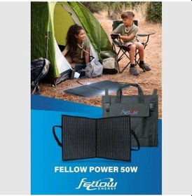 Resim Fellow 50w Katlanabilir Çanta Tipi Solar Güneş Paneli 