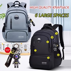 Resim Geniş Kapasiteli Hafif Sırt Çantası - Çift Fermuarlı Bölmeler, Laptop Dostu Tasarım, Ayarlanabilir Omuz Askıları - Dayanıklı Polyester Okul, Seyahat, Ofis Çantası Siyah/Gri/Daha Fazla Renk - Kolay Temizlenebilir Üniversite, Profesyoneller ve Günlük Kullanım İçin Sırt Çantası, Güvenli Seyahat Çantası, Şık Stil Çanta, Yüksek Kalite Sırt Çantası, İşlevsel Tasarım, Sağlam Yapı, Günlük Kullanıma Uygun 