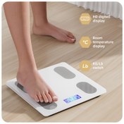 Resim Akıllı Dijital Tartı, 180 kg Kapasiteli, LED Aydınlatmalı Ekran, Kablosuz, Şarj Edilemez, Ev Kullanımı İçin Uygun, Kadın/Erkekler için, Pil Dahil Değildir 