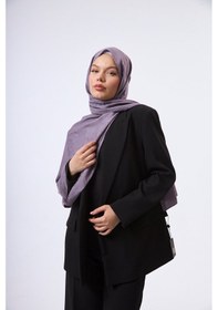 Resim Mirsoy Scarf Velora Modern Desen Şal Lila 