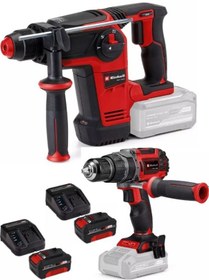 Resim Einhell TP-HD 18/26 Li Bl Akülü Pnömatik Matkap + TP-CD 18/60 Li-i Bl Matkap 2x4.0AH Akülü Kömürsüz Set 