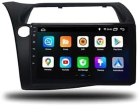Resim MarTechno Android Multimedya 6GB RAM 128GB Hafıza Honda Civic HB Euro 2007-2012 ile uyumlu 