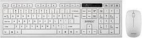 Resim Everest Beyaz Kablosuz Q Slim Klavye + Mouse Set Km-6121 