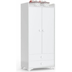 Resim Bdlp 048 Swing 2 Kapılı 2 Çekmeceli Dolap Beyaz BDLP048BEYAZ Bebek 