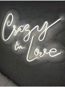 Resim dekoraven Crazy In Love Neon Tabela Duvar Dekoru, crazyin 