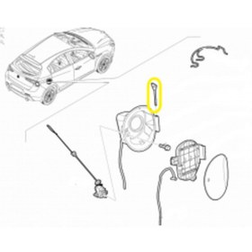 Resim Alfa Romeo Giulietta Yakıt Dolum Kapak Kilit Pimi 