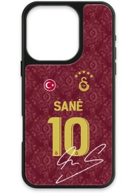 Resim Galatasaray Leroy Sane 3. Forma İmzalı Cam Telefon Kılıfı - iPhone 16 Pro 