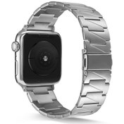Resim Pilanix iOS Uyumlu Watch Ultra 2 İçin Prizma Model Krd-48 Metal Kayış 