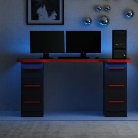 Resim X-Force Phoenix 6 Çekmeceli Oyuncu Masası Rgb LED Işıklı - Set 3 