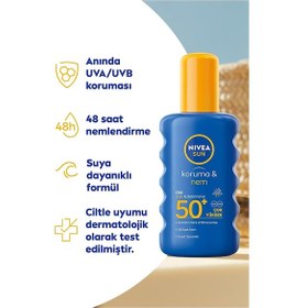 Resim Nivea Sun Koruma & Nem Koruyucu Güneş Kremi SPF50+ 200 ML 