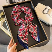 Resim Kadınlar için şık badem desenli kare şal, nefes alabilen polyester boyun şalı, 70.0cm lüks moda başörtüsü, dokuma tarzı, elde yıkanabilir veya kuru temizlenebilir, bahar/sonbahar kıyafetleri için mükemmel 