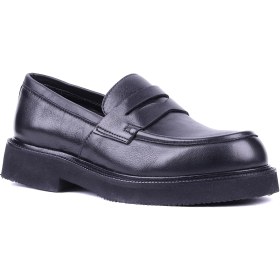 Resim Shoetyle - Hakiki Deri Siyah Renk Erkek Loafer - 666-58-02 