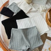 Resim 6-Pack Kadın Orta Yükselişli Kabarık Kutu İç Çamaşırı - Yumuşak Nefes Alabilen İç Çamaşırı, Düz Renk (Siyah/Beyaz/Gri) Elastik Bel ve Manşetler ile, Günlük Konfor için Minimalist Tasarım, Rahat İç Çamaşırı, Basit Stil, Pürüzsüz Dokuma, Kadın Yüksek Bel Geniş Bacaklı İç Çamaşırı, Kadın İç Çamaşırı, Kutu/Boxer/Boxer Şort/Panty/Panty Kadın İç Çamaşırı, Kadın Kısa Giyim 